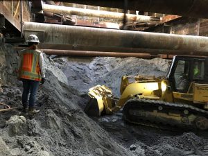 Underground monitoring of a Westside Site