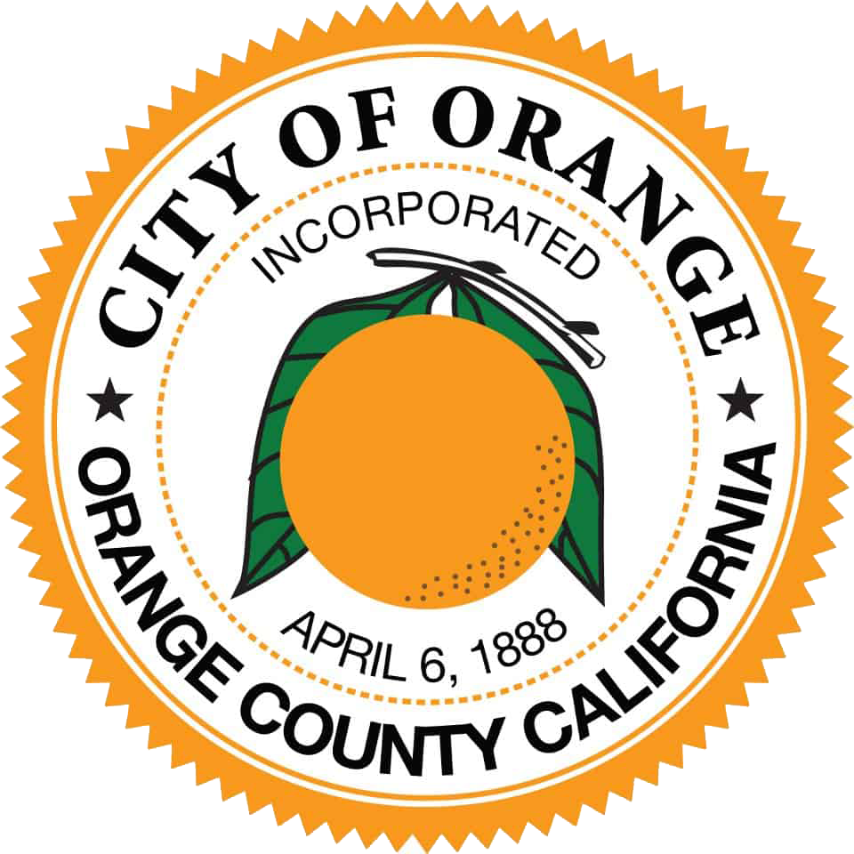 Insignia for the City of Orange, Orange County, California.